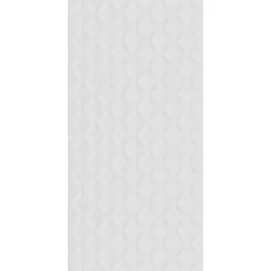 Плитка настенная Creto Lili Waffle snow серый 30х60 см