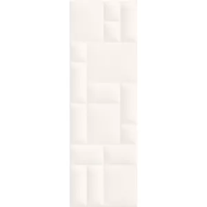 Плитка настенная Meissen Keramik Pillow Game рельеф белый 29x89 см